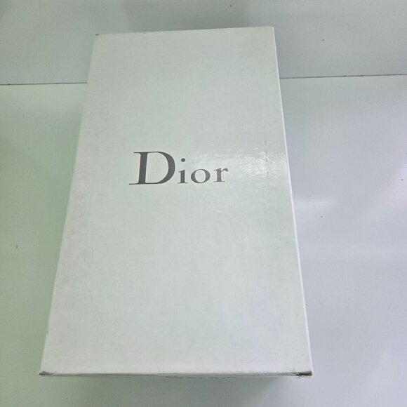 Dior Stunning Tan Leather Pointed Toe Logo Buckle Mules Size 37.5 - Picture 9 of 10